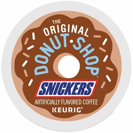 The Original Donut Shop Snickers Coffee, Compatible with Keurig K-Cup Brewer, Mild, 4PK 5000367239