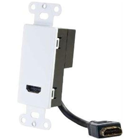 Cb Distributing Hdmi Pass Through Wall Plate - White - ST875940