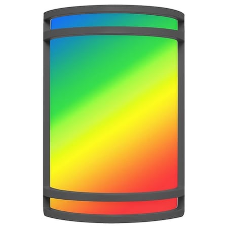 Westgate 7in OUTDOOR WALL SCONCE 15W 5CCT AND RGB WG APP OR REMOTE CONTROL, BK, Black LDS-RGBW-BK