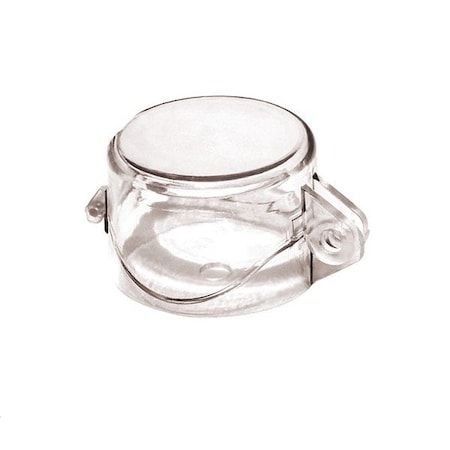 Zing Push Button Lockout Base, Clear, Acrylic 7865