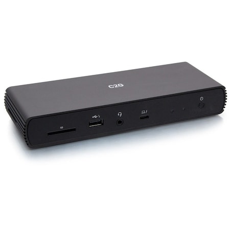 C2G THUNDERBOLT 4 USB C DUAL DISPLAY DOCK WITH ETHERNET - 90W PD C2G54537