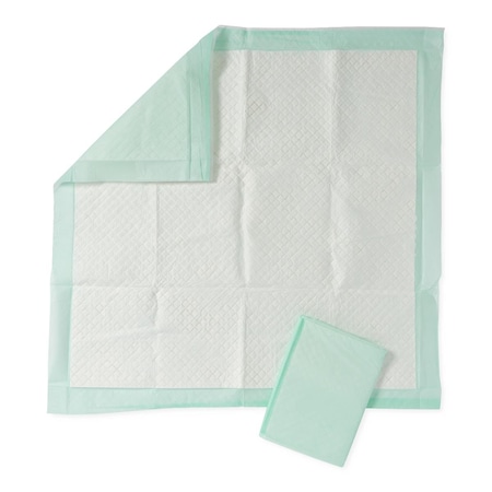 Medline Protection Plus Underpad, Moderate Absorbency, 36in x 36in, Green, Quilted, 5PK MSC281271ZZ