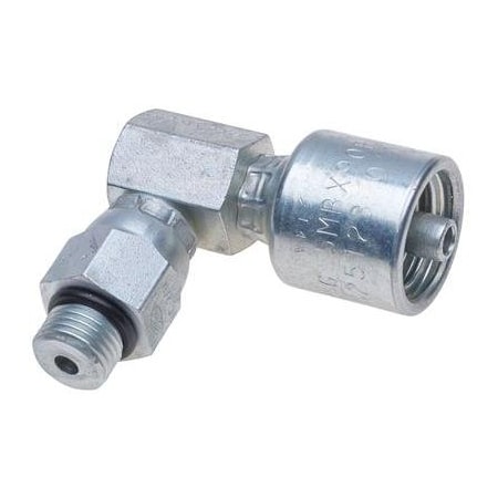 Gates Male O-Ring Boss Swivel - 90 Block MegaCrimp G25123-0812