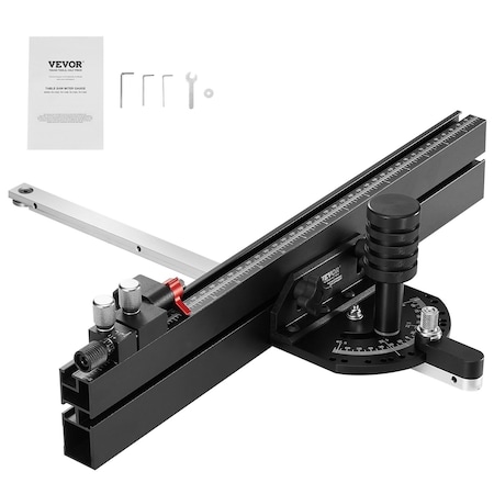 Vevor Precision Table Saw Miter Gauge Standard Slot 3/4'' x 3/8'' 18 in Grating TN-1122B