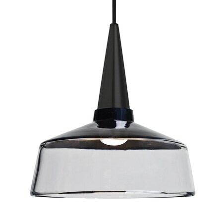 Besa Lighting Besa Baron 10 Pendant, Black/Clear, Black Finish, 1x 60W MAX E26 Base 1JT-BARON10BK-BK