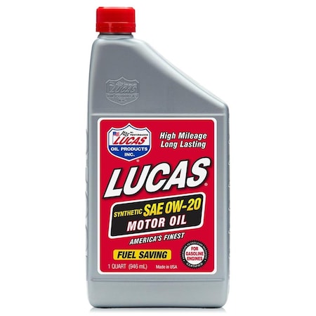 Lucas Oil Synthetic SAE 0W20 Oil, 1 qt. LUC10564