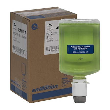 Georgia-Pacific Hand Soap, enMotion Series, 1,200 mL, Foam, Tranquil Aloe, 2 PK 42819