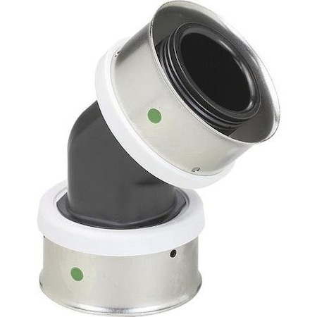 Viega Pureflow Press 45 Elbow P1 1.5 P2 1.5 Polymer 49285