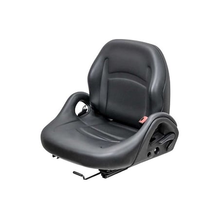 Uni Pro KM 52 Forklift Seat Top Assembly, Black Vinyl 8001