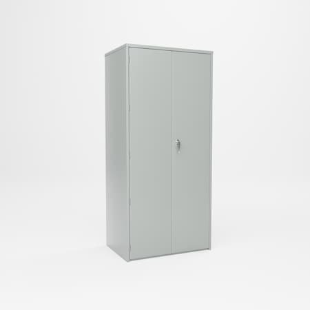 Pucel Heavy Duty Storage Cabinet, 36 in W x 78 in H x 24 in D, Gray HDSC-3678-24-4