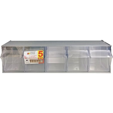 Quantum Storage Systems Large Gray Storage Tip Out Parts Bin RQTB305GY