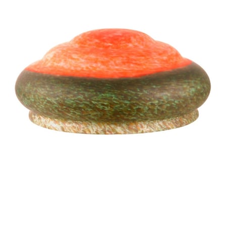 Meyda 14 Inch W Red/Green Pate-De-Verre 3 Tier Shade 12222