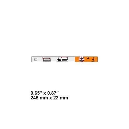 Skyjack REPLACEMENT DECAL, RAPID FOLD INFO 230738