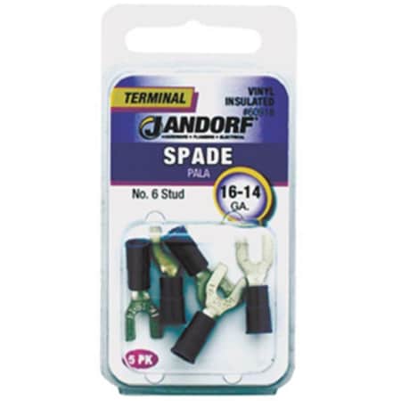 Jandorf Specialty Hardw 60918 Vinyl Insulated Spade Terminal - 16-14 ga., 6 in. Stud 3401247