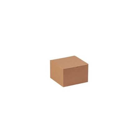 Bubblefast 100-6 x 6 x 4'' Kraft Gift Boxes, 100PK BFGB664K