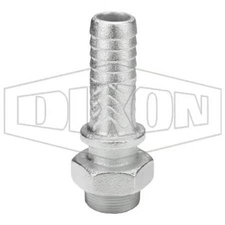 Dixon Boss Stem, 1-1/4 in, MNPT x Hose Shank, Iron MS16