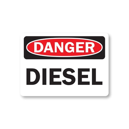 Signmission Safety Sign, 14 in Height, Plastic, Diesel DS-Diesel