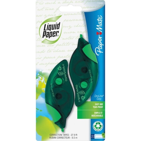 Liquid Paper LP Recycled Correction Tape, PK2 1744480