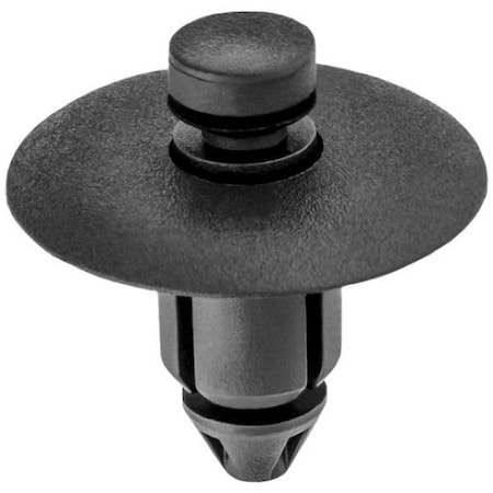 Auveco Push-Type with Drive Pin Door Trim Panel Retainer, 22 mm Dia Head x 10 mm L Stem, Nylon, 25PK 20739