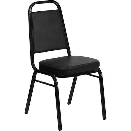 Flash Furniture Hercules Banquet Chair, Black Back, 17-1/2 in W 20-1/4" L 36" H, Vinyl Seat FD-BHF-1-GG