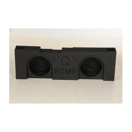 Q Power 2 Hole 10 in. Ported Downfire Finished with Bed Liner for GM-Chevy 2014-Current Crew Cab QBGMC14212 4DR