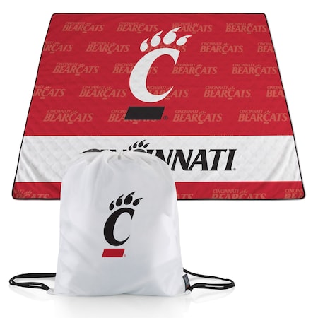 Picnic Time Family Of Brands NCAA Cincinnati Bearcats Impresa Picnic Blanket - Lightweight Beach Blanket - Machine Washable 819-01-999-666-0