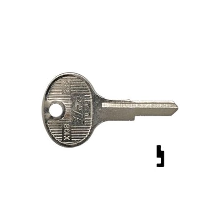 Ilco Unican Subaru Key Blank SR6, 10PK X108