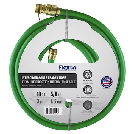 Flexon 5/8 in. D X 10 ft. L Medium Duty Leader Hose REM10ACE