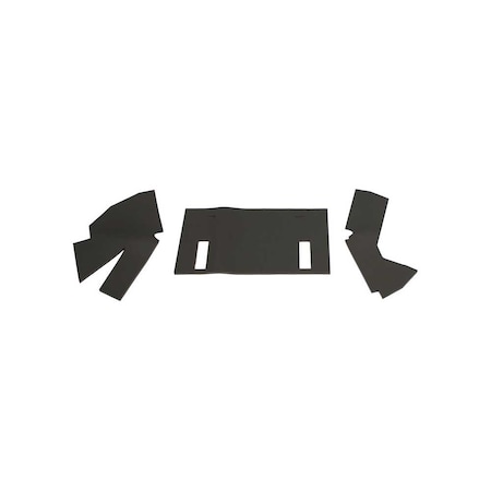 K&M Mfg Lower Cab Kit for Massey Ferguson 1105 Series Tractors Black Vinyl 4072
