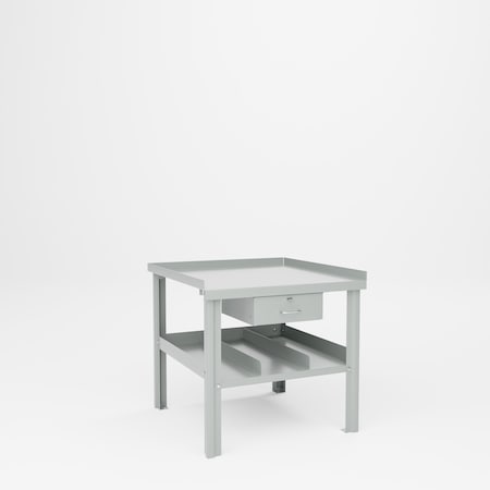 Pucel Arc Welding Bench with Drawer, 36 in W x 34 in H x 36 in D, Gray AW-3636-DR