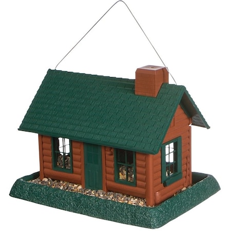 North States Industries Village Collection Log Cabin Bird Feeder 9063M/9063