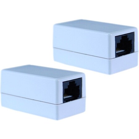Cable Wholesale CableWholesale 30X6-33400 Cat 5e Crossover Coupler White RJ45 Female Unshielded 30X6-33400