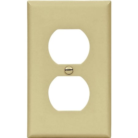Eaton Wiring Devices WALL PLATE 1GANG DPLX RECPT IV 5132V