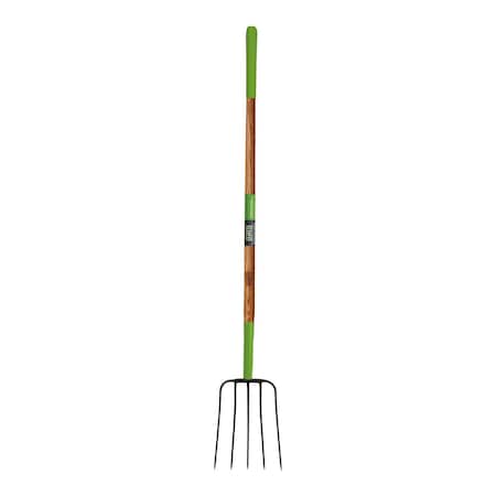 Ames 5-Tine Manure Fork, Forged Steel, Hardwood Handle, Cushion Grip 2826800