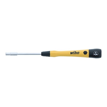 Wiha Nut Driver, 9/64 in, SAE; Metric, 60 mm 27773
