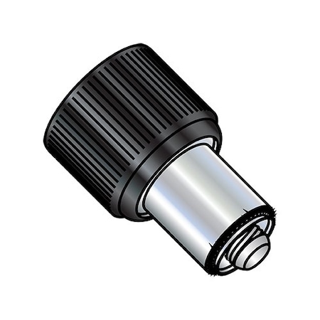 Zoro Select Captive Panel Screw, #10-32 Thrd Sz, 0.22 in Lg, Black Finish 196440