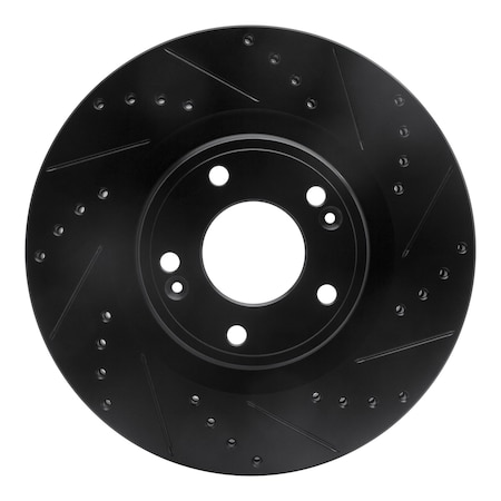 Dynamic Friction Co DFC Brake Rotor - Drilled and Slotted - Black 633-03034R