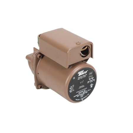 Taco Circulator Pump, 1/40, 115V, Sweat Connection 006-BC7-IFC