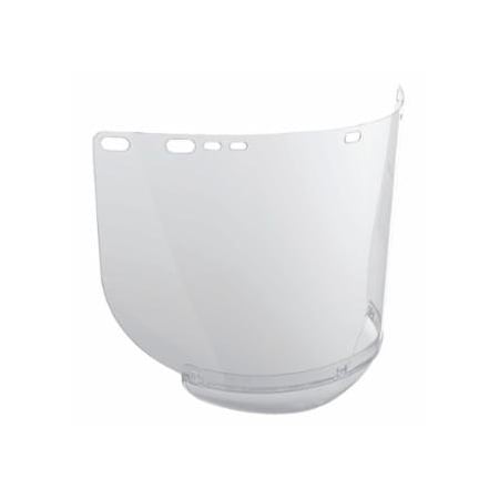 Jackson Safety F20 Polycarbonate Faceshield, Uncoated, Clear, T Shape, Unbound, 15.5 in L x 8 in H, 12PK 138-29062