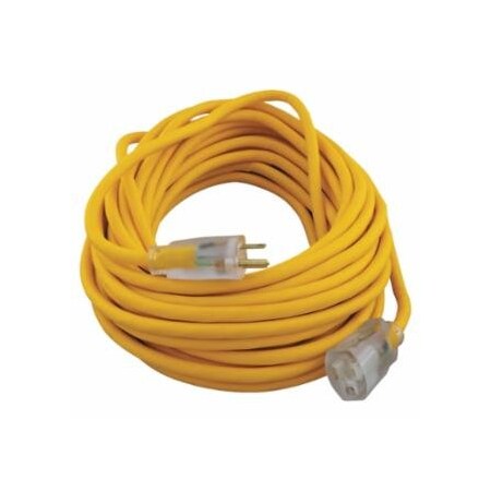 Southwire Polar/Solar Extension Cord, 50 ft, 1 Outlet, Yellow 172-2887AC
