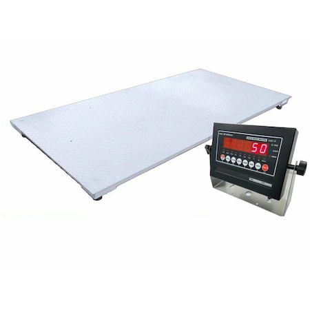 Selleton Scales Industrial Floor Scale, NTEP Certified, 4 ft x 5 ft, 10000 lb x 2 SL-800-4X5-10K