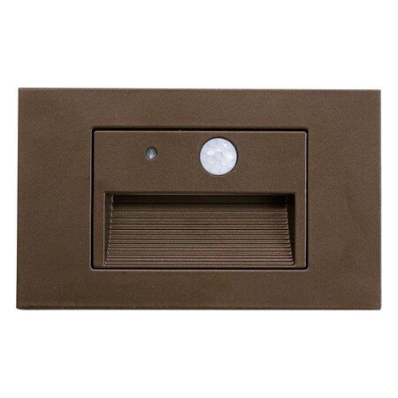 Westgate INTEGRATED STEP LIGHT 12V 3W 3CCT WITH MOTION SENSOR AND PHOTOCELL, RECESSED, ORB, 30K/40K/50K SLE-A-12V-MCT-PIR-ORB