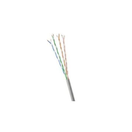 Cable Wholesale Bulk Slim Cat6 Gray Ethernet Cable, 28AWG Stranded Copper, UTP, Spool, 1000 foot 10X8-821MH