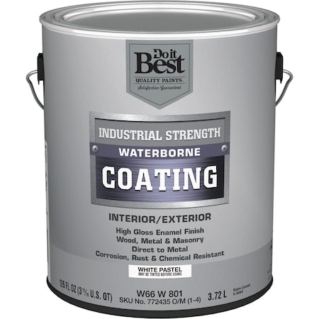 Do It Best Pastel Base Waterborne Industrial Enamel Wht 1 Gal. W66W00801-16