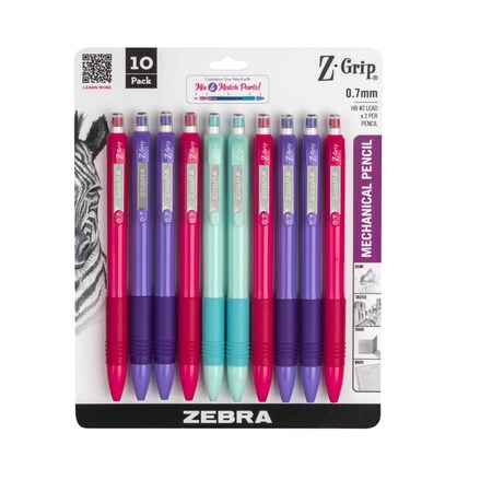 Zgrip Mechanical Pencil Assorted Bright 50710