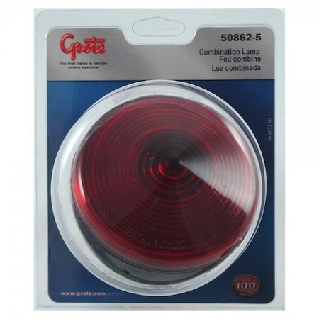 Grote Lighting 4in Two-Stud Stop Tail Turn Lights, 12V, , Model 50862-5