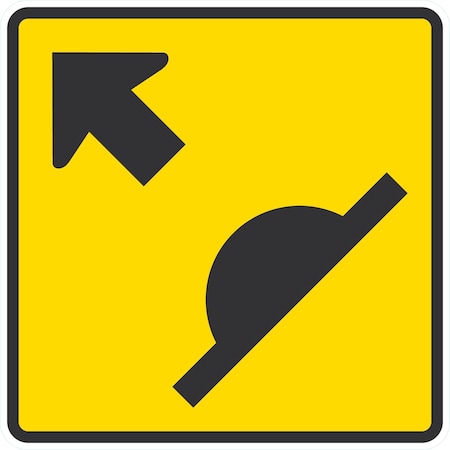 Lyle Speed Bump Ahead Graphic, 24x24, Engineer Grade, Yellow G-12750-EG_24x24