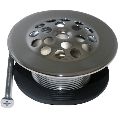 Westlake Pipe & Fittings 1-1/4'' Fine Thread Bath Shoe Tub Drain Strainer with Chrome Plated Finish 3/1/5003