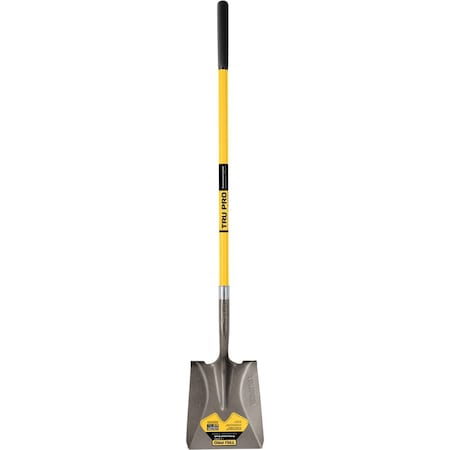 Truper Tru Pro 48'' Fiberglass Handle Cushion Grip Square Point Shovel PCL-F