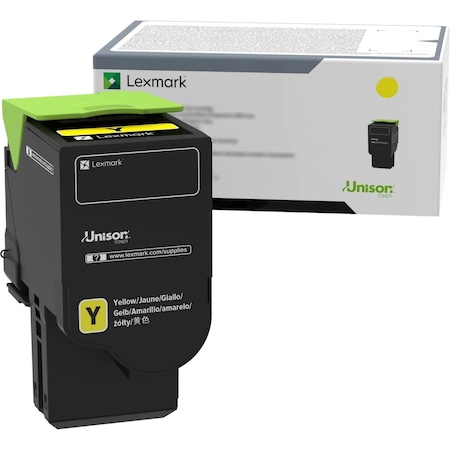 Lexmark Return Program Ultra High-Yield Toner, 7,000 Page-Yield, Yellow 78C0UYG